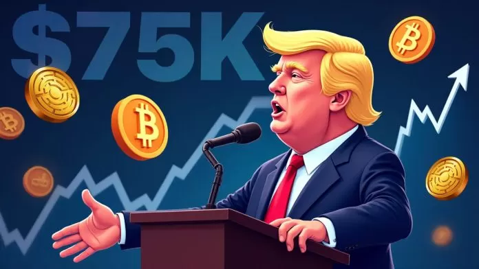 Bitcoin, Trump'ın seçim ivmesiyle 75 bin doları aştı